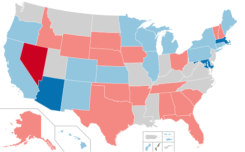 United States gubernatorial elections, 2022